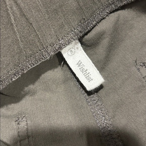 Wishlist Fine Cord Pull on Wide Leg Raw Hem Flare Pants Women's Size S - Picture 9 of 13